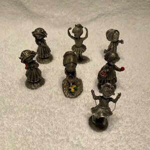 Vintage Pewter Figurines